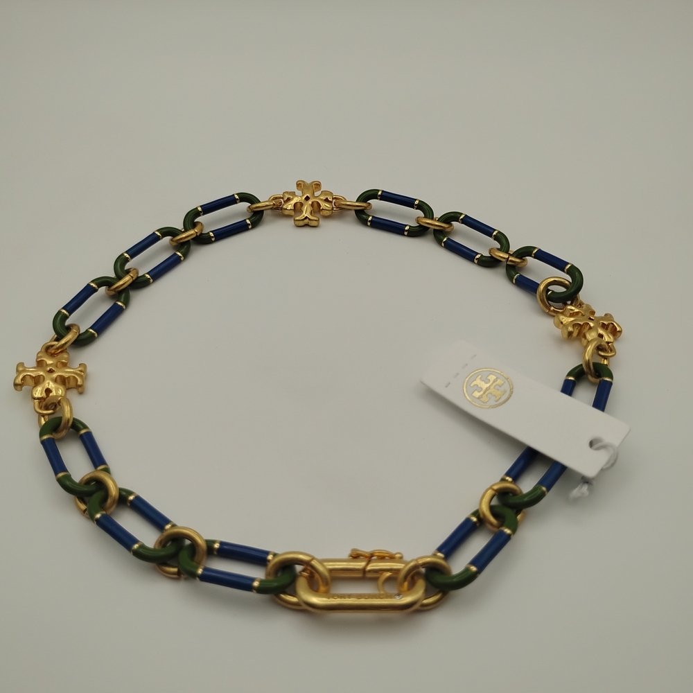 Tory Burch Roxanne Chain Short Necklace - Picture 7 of 7